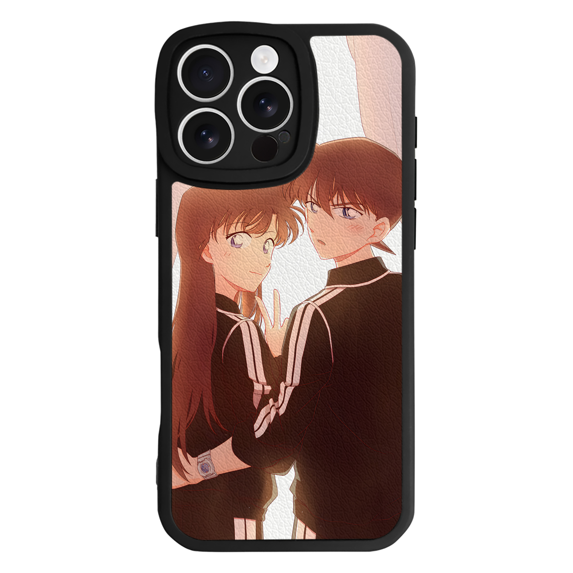 （画像用） 名探偵コナン Detective Conan 【iPhone 16シリーズ対応】シリコンスマホケース（レザー調） 材質：シリコン